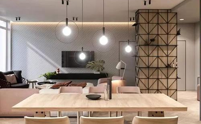 全屋定制家具利用屋內(nèi)的梁和柱，星空梵高全屋定制